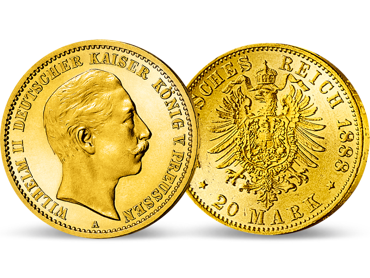 20 Goldmark Kaiser Wilhelm II.